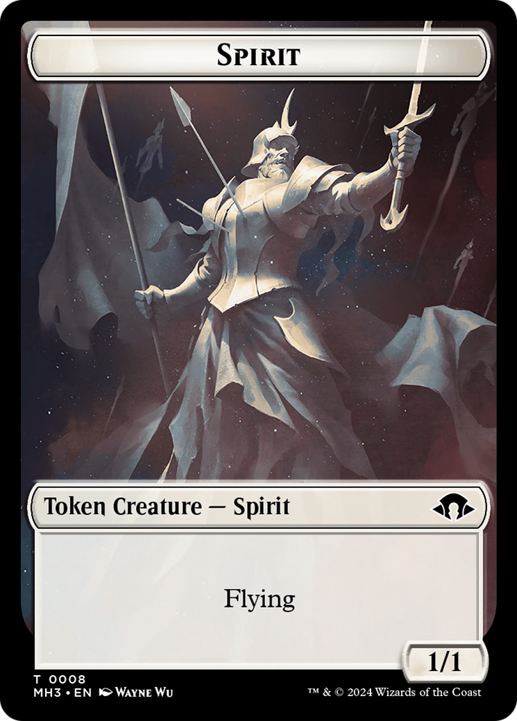 Phyrexian Germ // Spirit (0008) Double-Sided Token [Modern Horizons 3 Tokens] | D20 Games