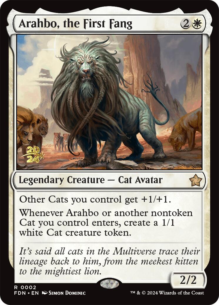 Arahbo, the First Fang [Foundations Prerelease Promos] | D20 Games