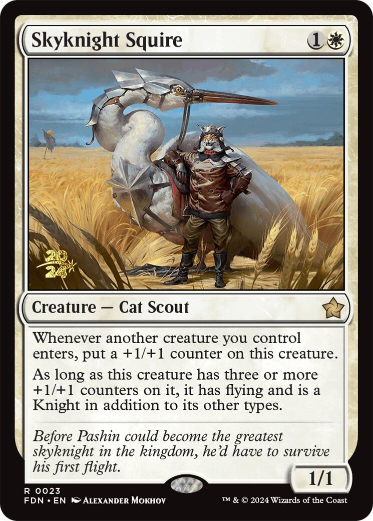 Skyknight Squire [Foundations Prerelease Promos] | D20 Games