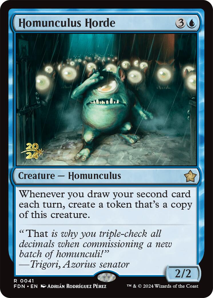 Homunculus Horde [Foundations Prerelease Promos] | D20 Games