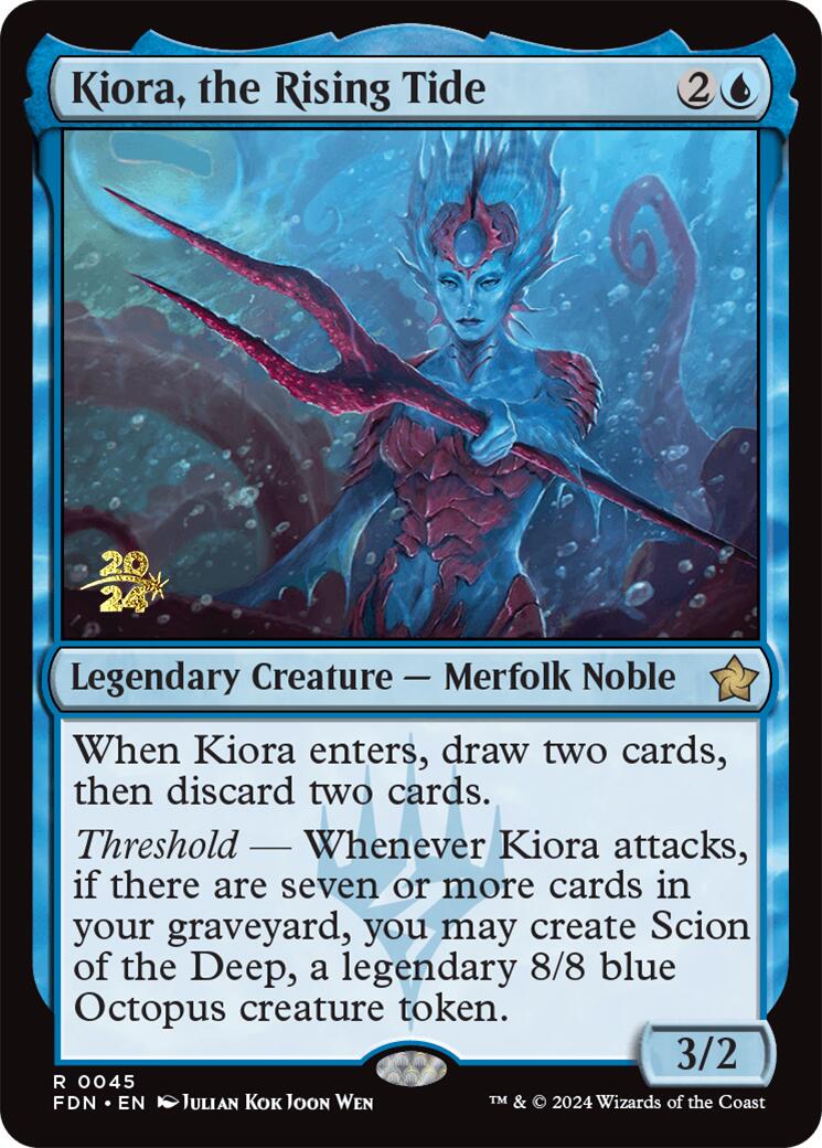 Kiora, the Rising Tide [Foundations Prerelease Promos] | D20 Games