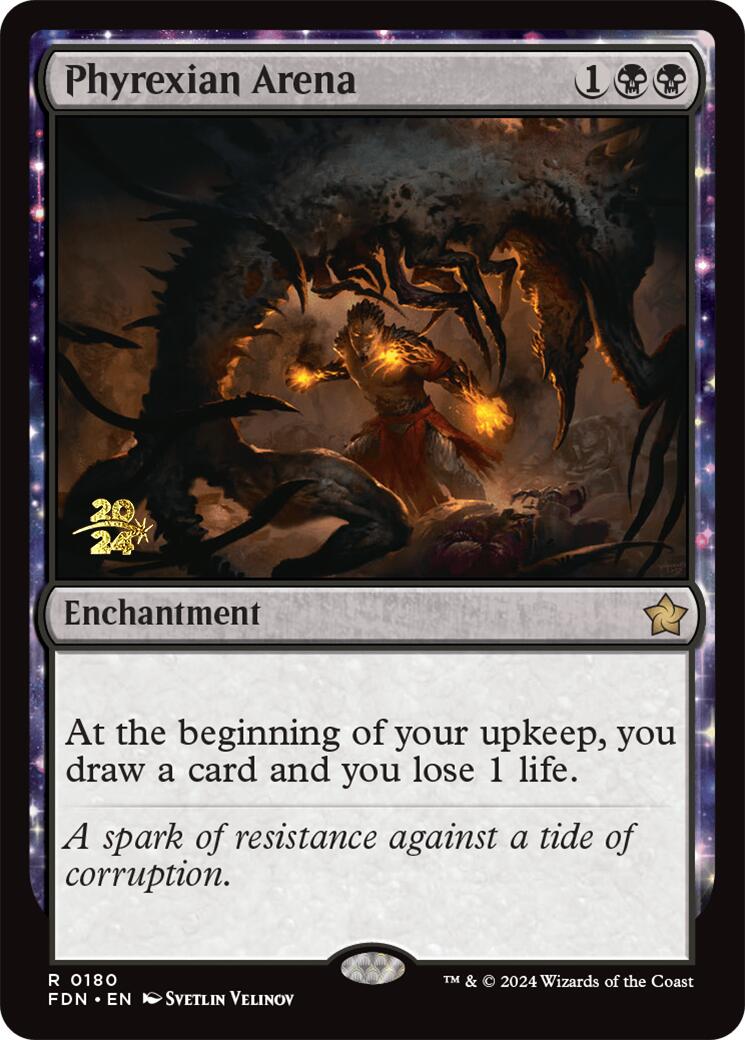 Phyrexian Arena [Foundations Prerelease Promos] | D20 Games