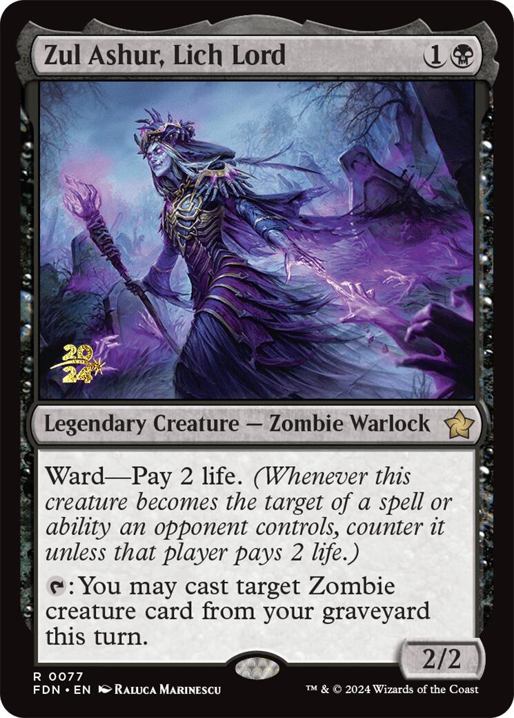 Zul Ashur, Lich Lord [Foundations Prerelease Promos] | D20 Games