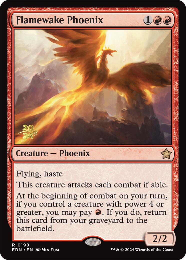 Flamewake Phoenix [Foundations Prerelease Promos] | D20 Games