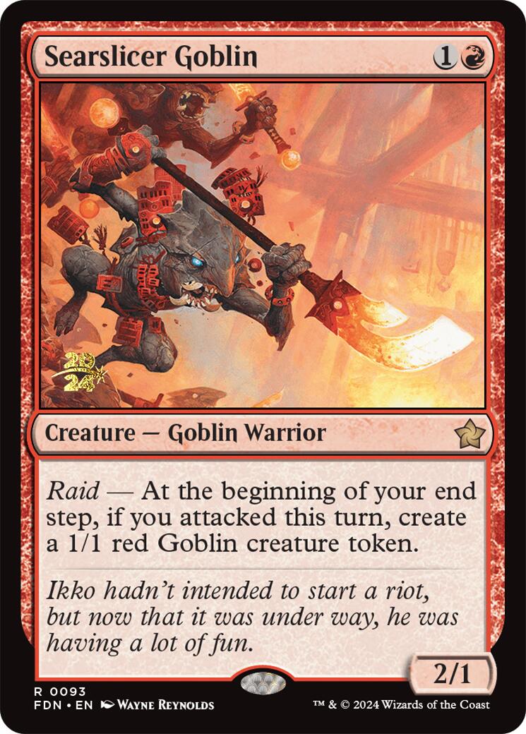 Searslicer Goblin [Foundations Prerelease Promos] | D20 Games