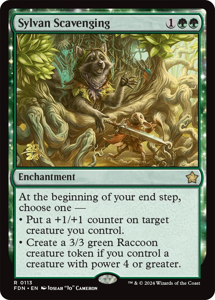 Sylvan Scavenging [Foundations Prerelease Promos] | D20 Games