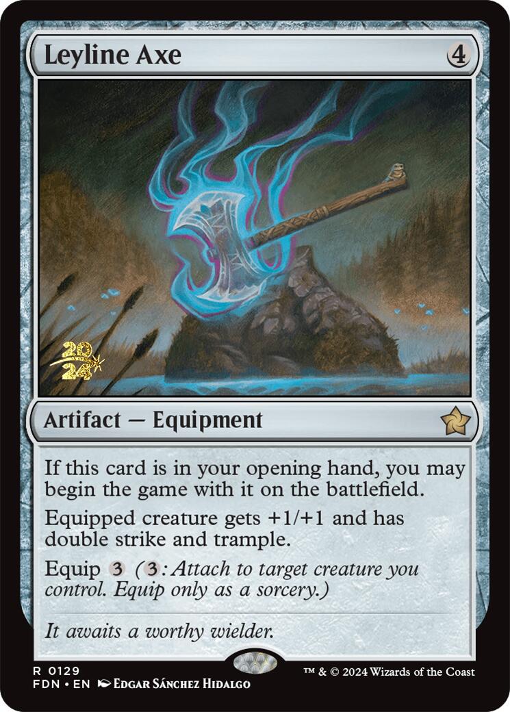 Leyline Axe [Foundations Prerelease Promos] | D20 Games