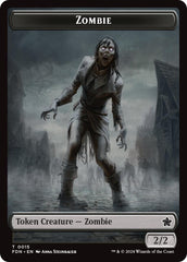 Goblin // Zombie Doubled-Sided Token [Foundations Tokens] | D20 Games