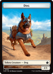 Dog // Beast (0033) Double-Sided Token [Foundations Tokens] | D20 Games