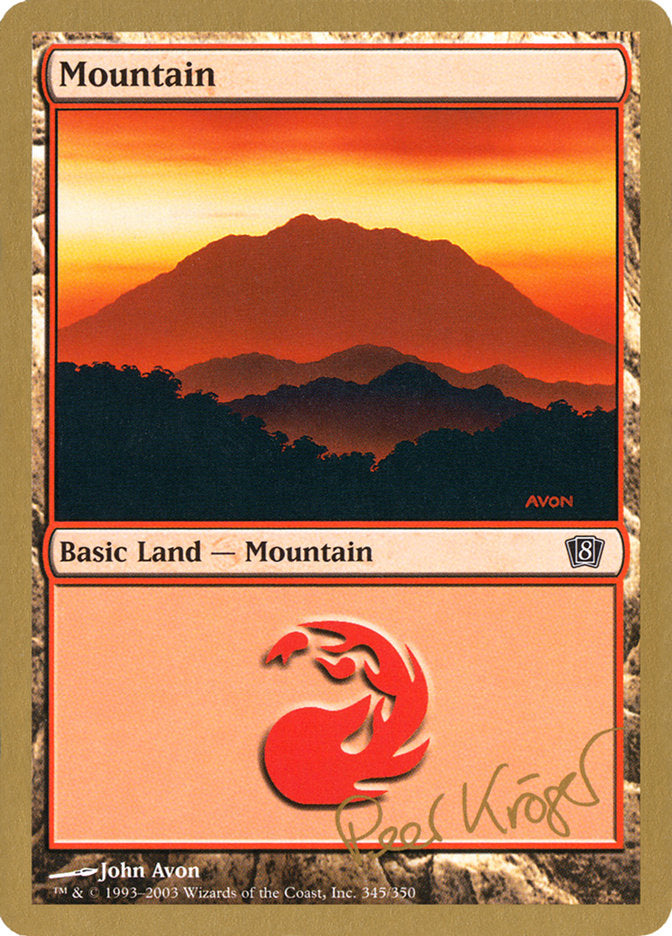 Mountain (pk345) (Peer Kroger) [World Championship Decks 2003] | D20 Games