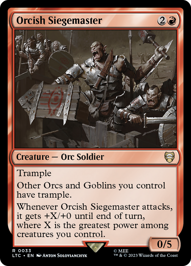 Orcish Siegemaster [The Lord of the Rings: Tales of Middle-Earth Commander] | D20 Games