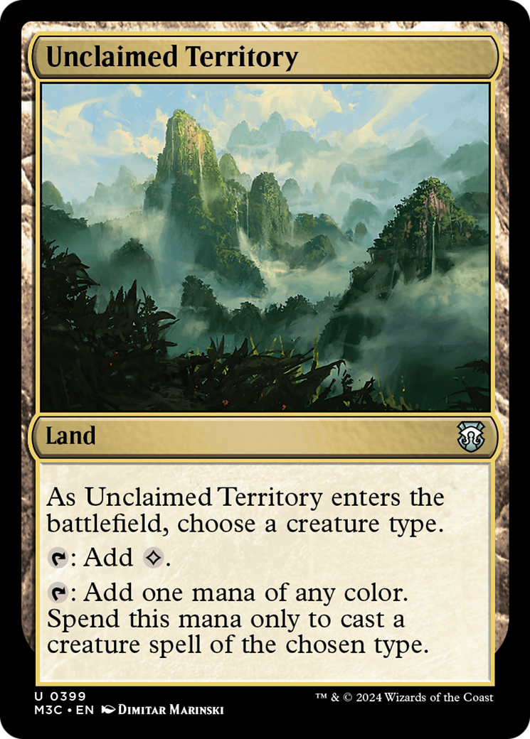 Unclaimed Territory (Ripple Foil) [Modern Horizons 3 Commander] | D20 Games