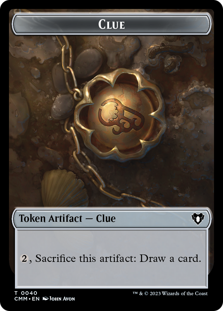 Clue // Construct (0041) Double-Sided Token [Commander Masters Tokens] | D20 Games