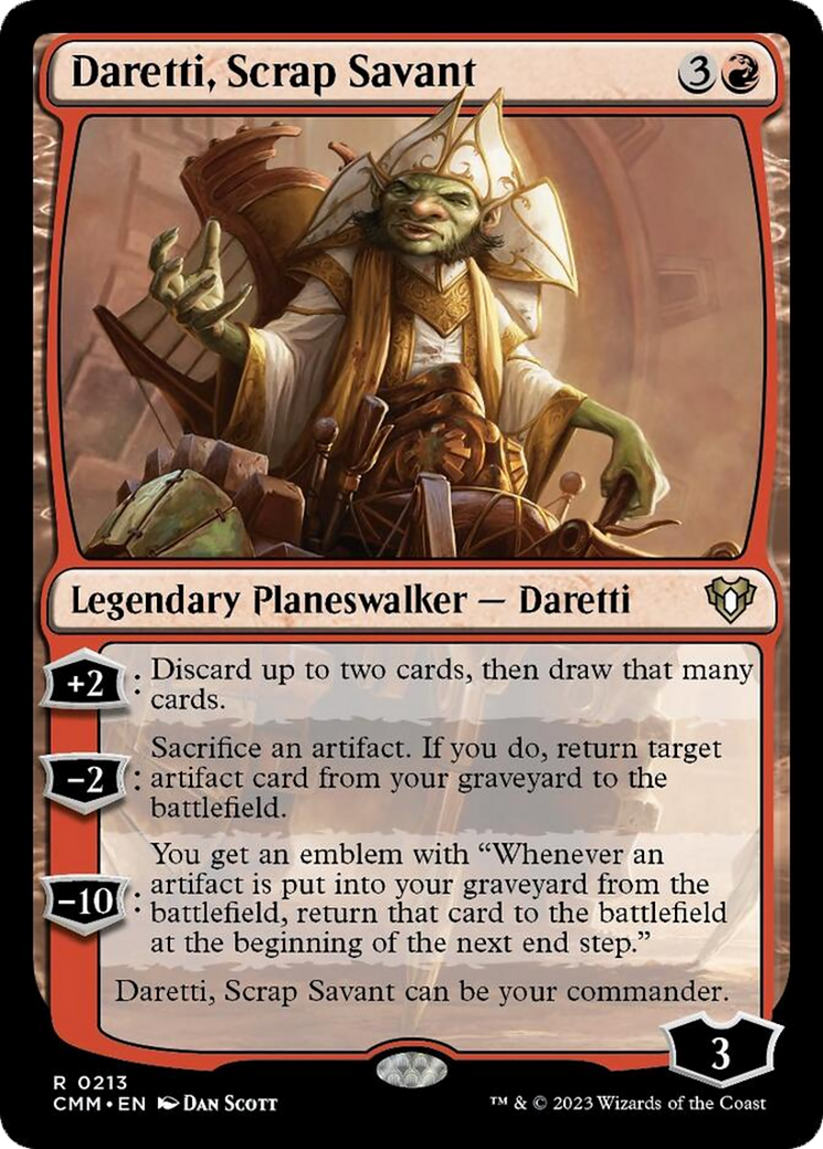 Daretti, Scrap Savant [Commander Masters] | D20 Games