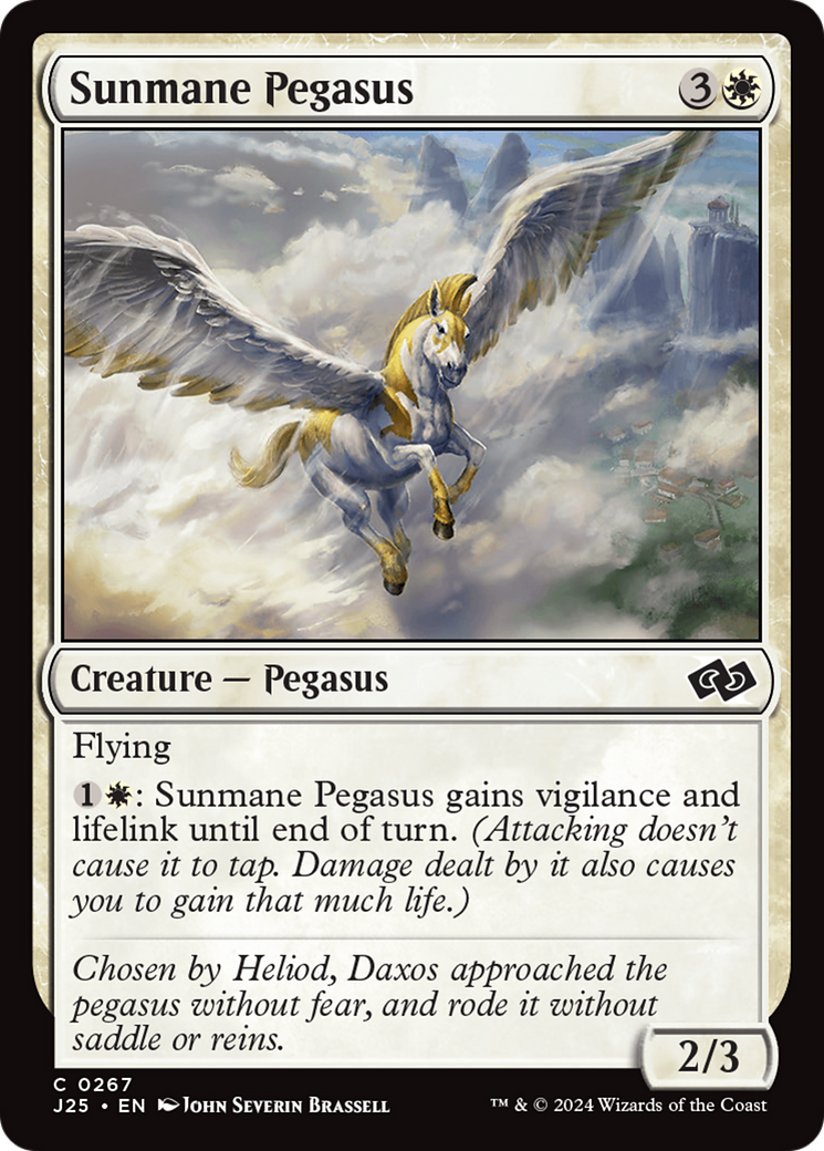 Sunmane Pegasus [Foundations Jumpstart] | D20 Games