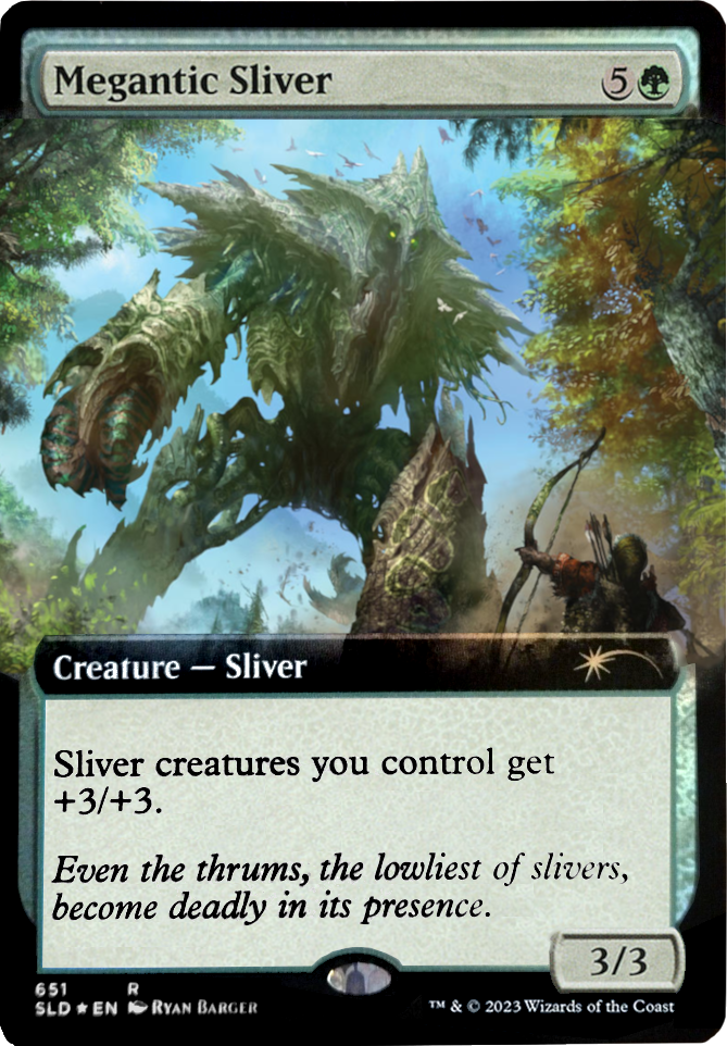 Megantic Sliver (Extended Art) [Secret Lair Drop Promos] | D20 Games