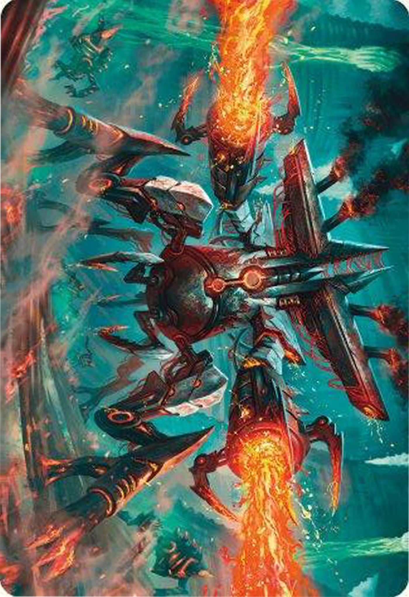 Exterminator Magmarch Art Card [Modern Horizons 3 Art Series] | D20 Games