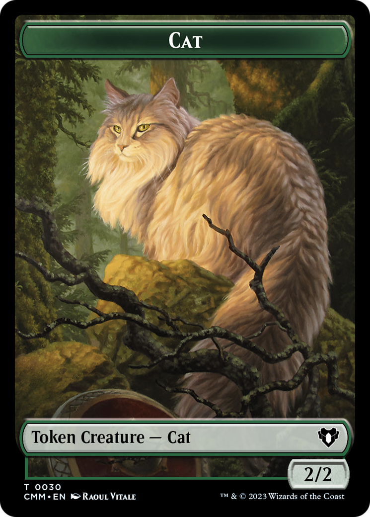 Cat Token (30) [Commander Masters Tokens] | D20 Games