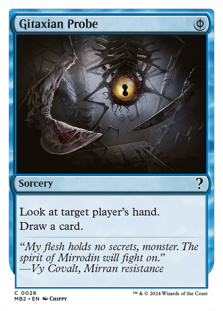 Gitaxian Probe (White Border) [Mystery Booster 2] | D20 Games