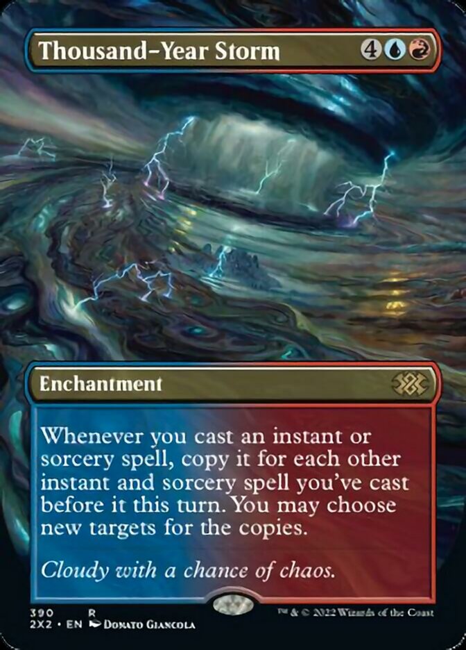 Thousand-Year Storm (Borderless Alternate Art) [Double Masters 2022] | D20 Games