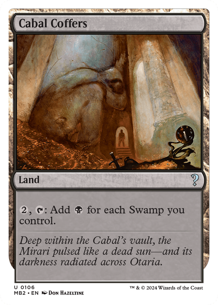 Cabal Coffers (White Border) [Mystery Booster 2] | D20 Games