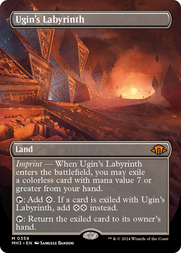 Ugin's Labyrinth (Borderless) [Modern Horizons 3] | D20 Games