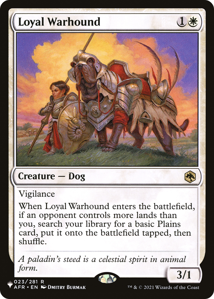 Loyal Warhound [The List] | D20 Games