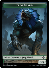 Frog Lizard // Merfolk (0003) Double-Sided Token [The Lost Caverns of Ixalan Commander Tokens] | D20 Games