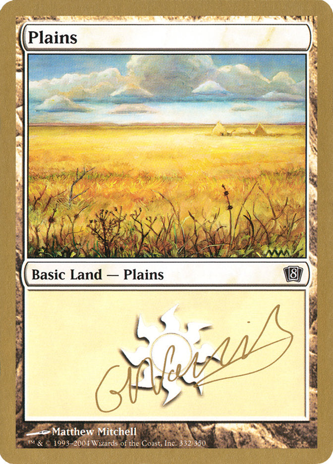 Plains (gn332) (Gabriel Nassif) [World Championship Decks 2004] | D20 Games