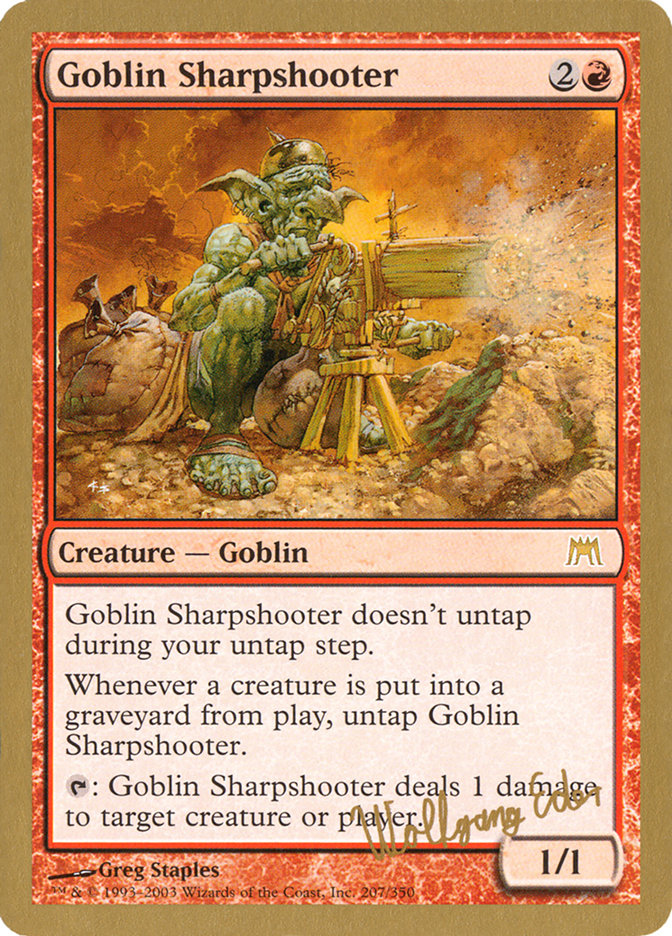 Goblin Sharpshooter (Wolfgang Eder) [World Championship Decks 2003] | D20 Games