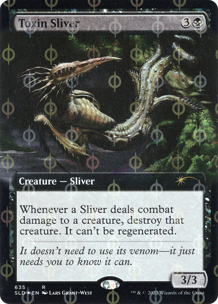 Toxin Sliver (Extended Art) (Step-and-Compleat Foil) [Secret Lair Drop Promos] | D20 Games