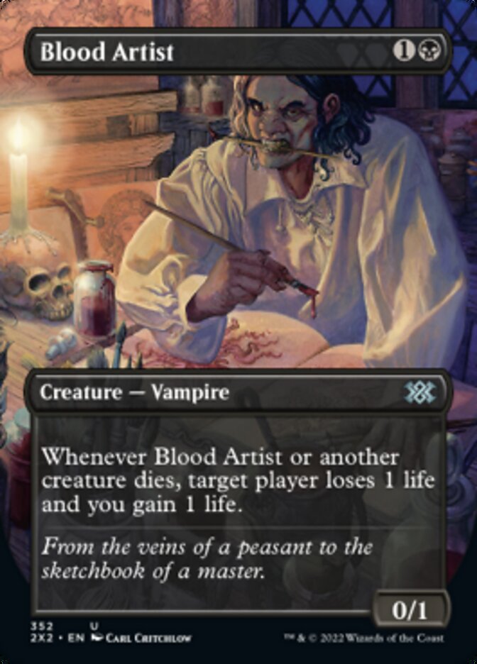 Blood Artist (Borderless Alternate Art) [Double Masters 2022] | D20 Games