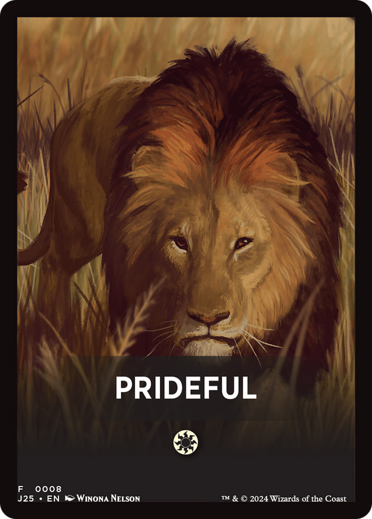 Prideful Theme Card [Foundations Jumpstart Front Cards] | D20 Games