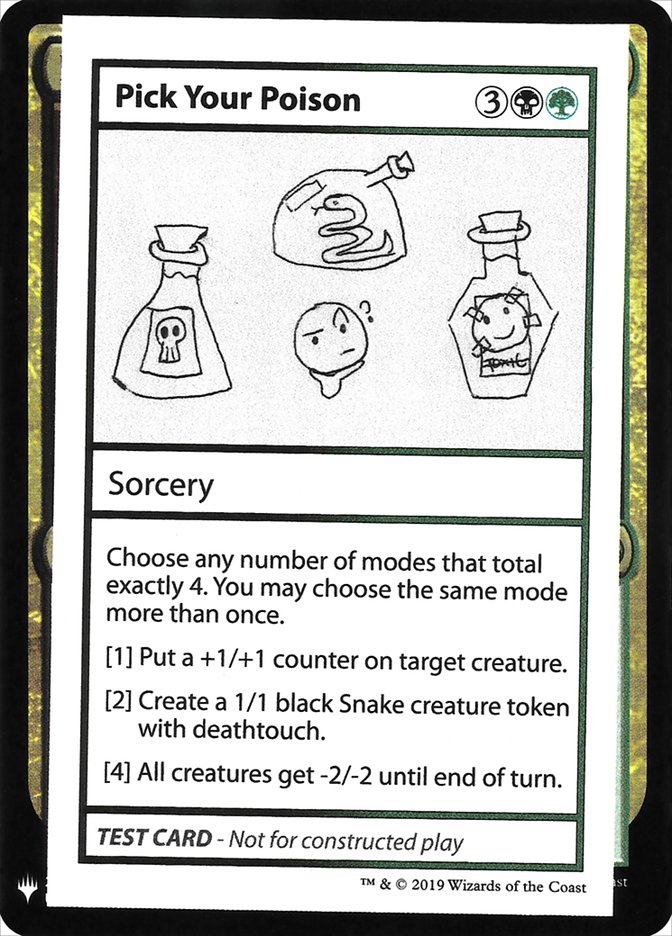 Pick Your Poison [Mystery Booster Playtest Cards] | D20 Games