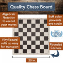 WE Games Best Value Tournament Chess Set - 20 inch: Green