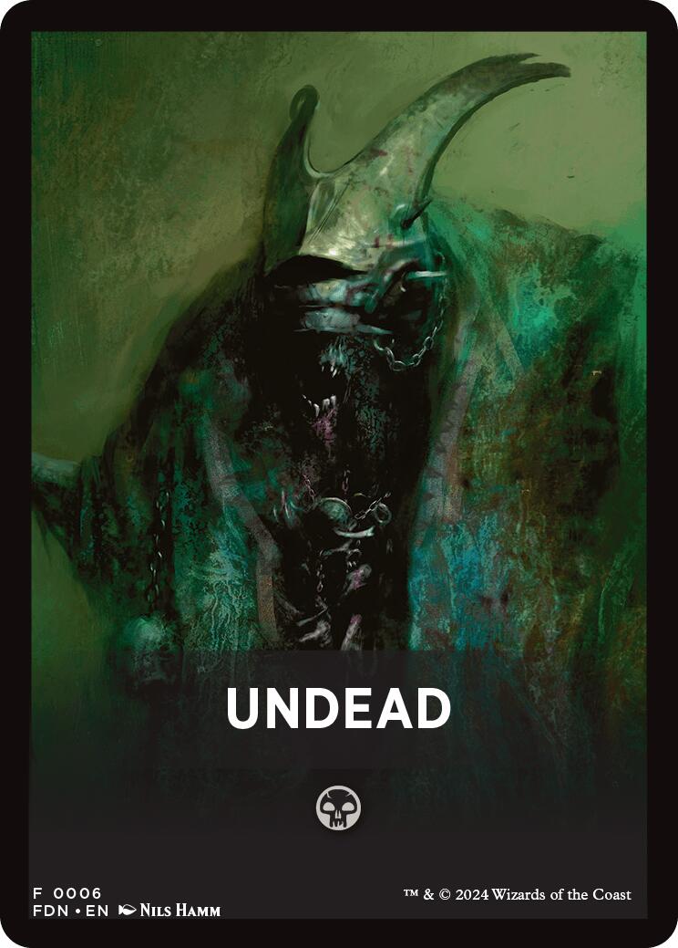 Undead Theme Card [Foundations Tokens] | D20 Games