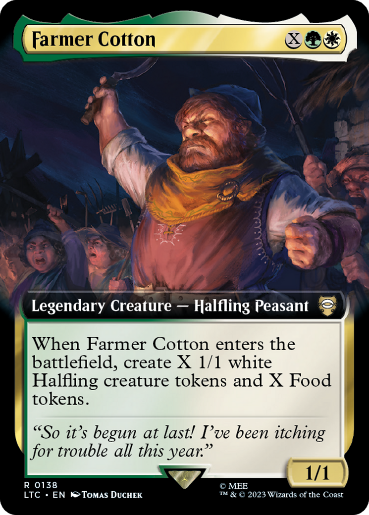 Farmer Cotton (Extended Art) [The Lord of the Rings: Tales of Middle-Earth Commander] | D20 Games