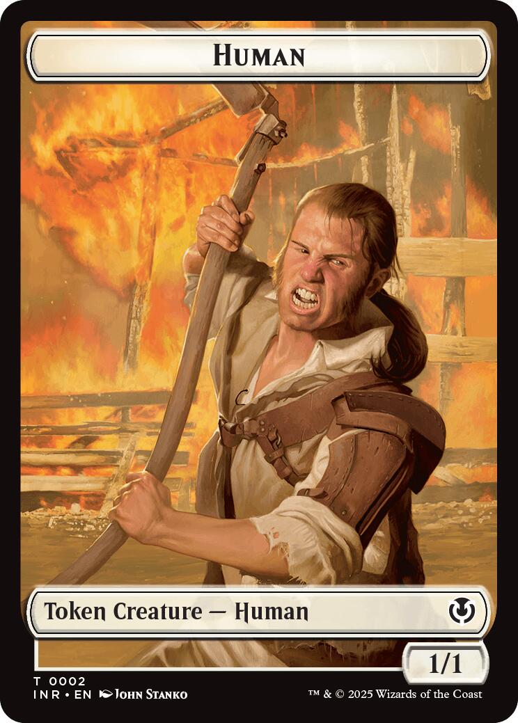 Spirit // Human (0002) Double-Sided Token [Innistrad Remastered Tokens] | D20 Games