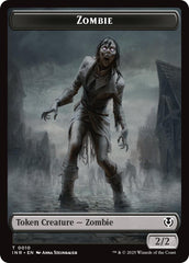 Zombie (0010) // Blood Double-Sided Token [Innistrad Remastered Tokens] | D20 Games