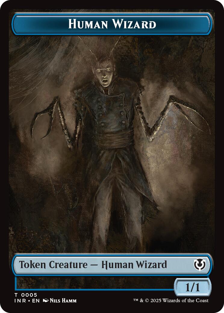 Human Wizard // Emblem - Jace, Unraveler of Secrets Double-Sided Token [Innistrad Remastered Tokens] | D20 Games