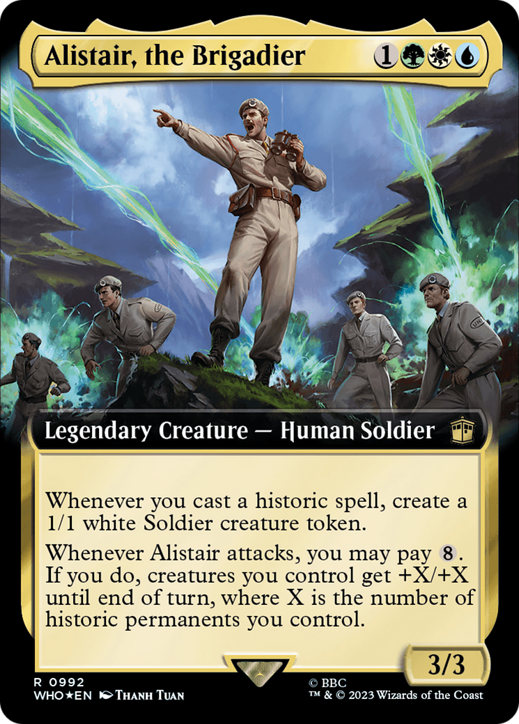 Alistair, the Brigadier (Extended Art) (Surge Foil) [Doctor Who] | D20 Games