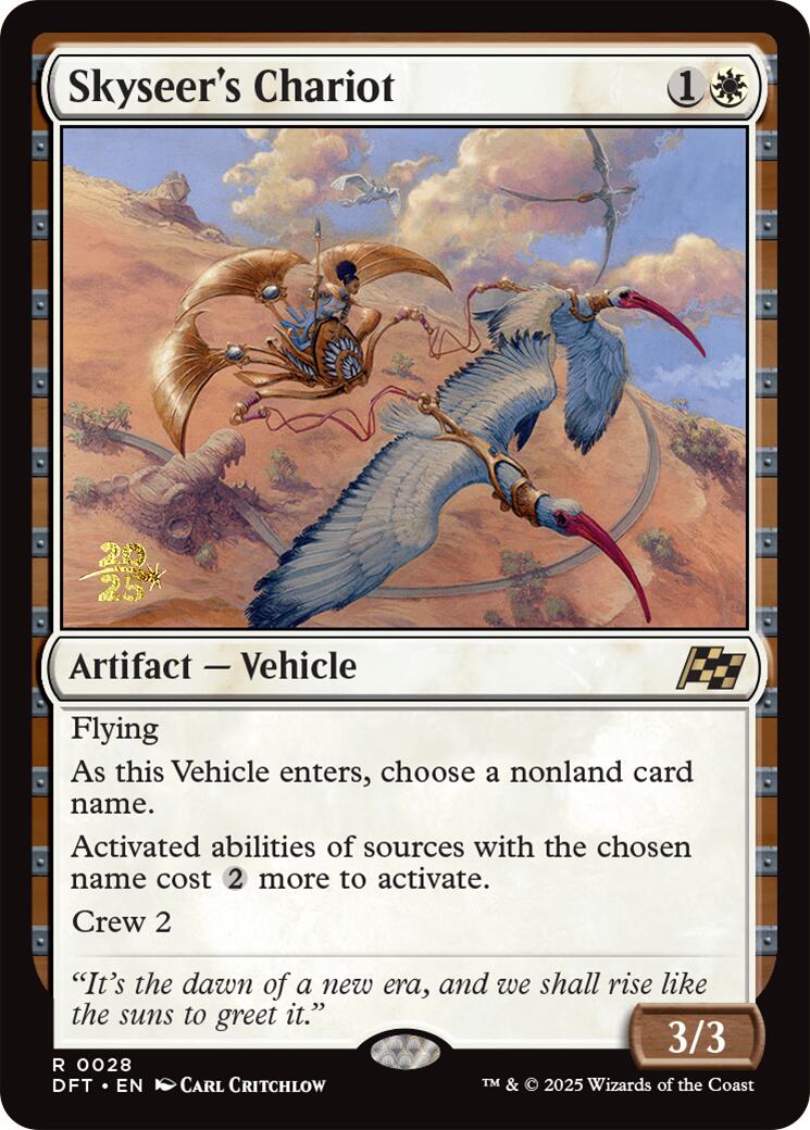 Skyseer's Chariot [Aetherdrift Prerelease Promos] | D20 Games