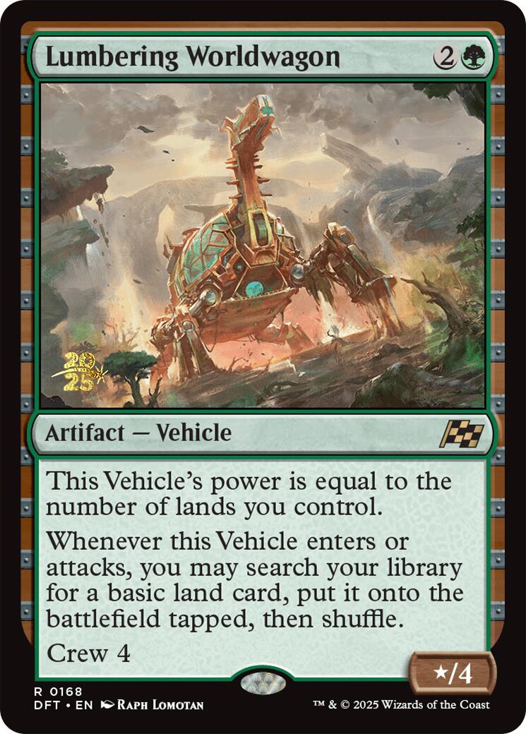 Lumbering Worldwagon [Aetherdrift Prerelease Promos] | D20 Games