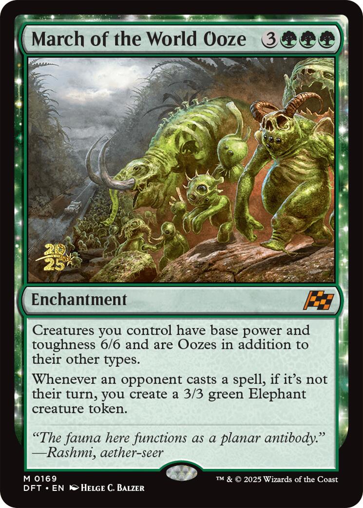 March of the World Ooze [Aetherdrift Prerelease Promos] | D20 Games