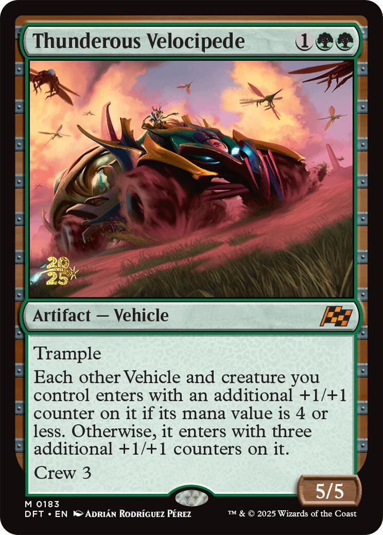 Thunderous Velocipede [Aetherdrift Prerelease Promos] | D20 Games