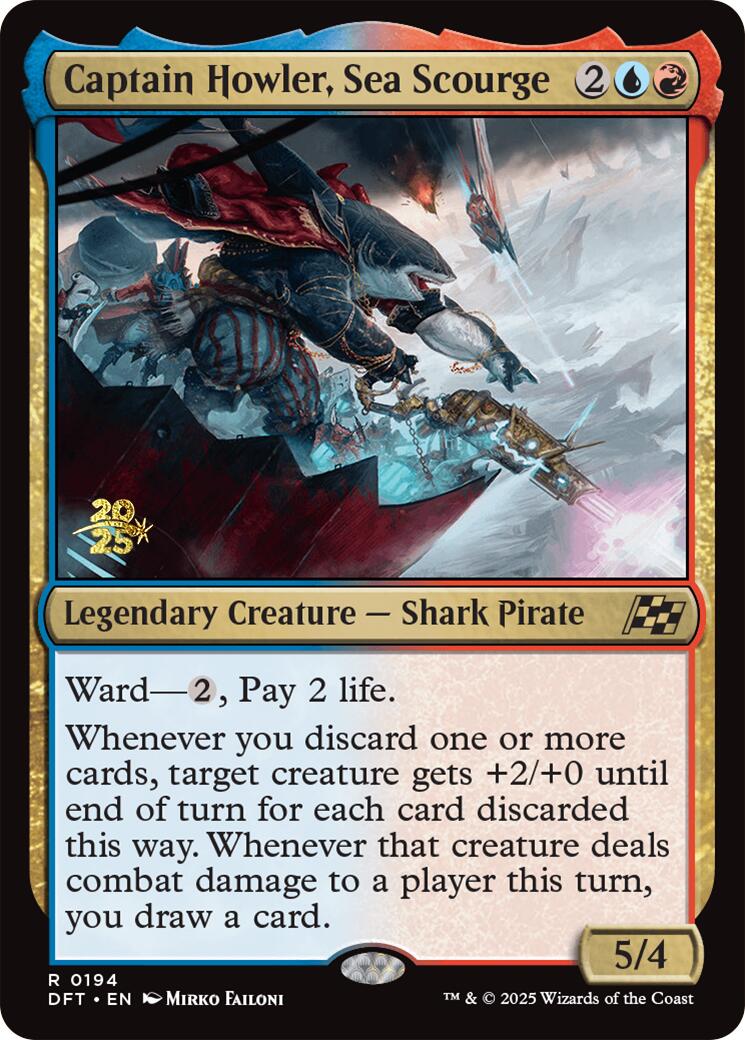 Captain Howler, Sea Scourge [Aetherdrift Prerelease Promos] | D20 Games