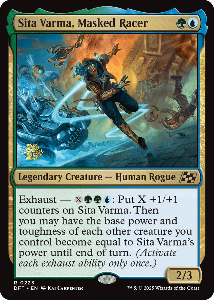 Sita Varma, Masked Racer [Aetherdrift Prerelease Promos] | D20 Games