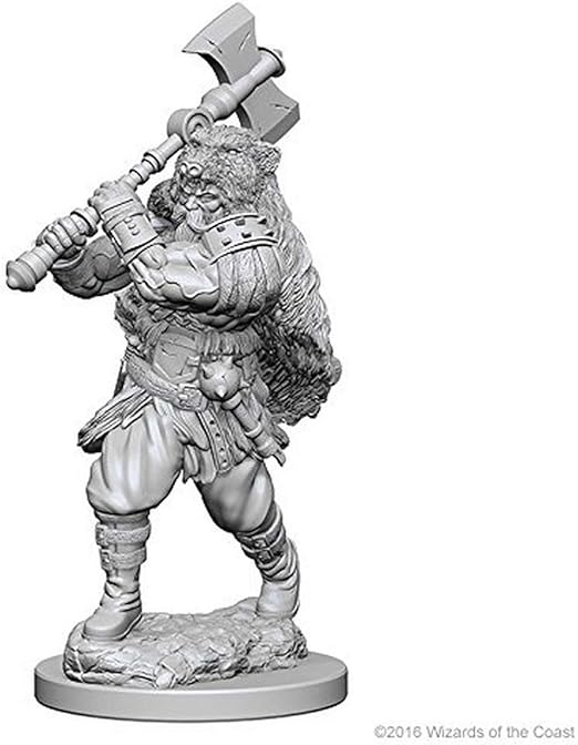 D&D Nolzur’s Marvelous Miniatures: Human Male Barbarian