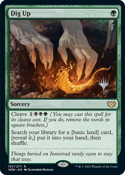 Dig Up (Promo Pack) [Innistrad: Crimson Vow Promos] | D20 Games