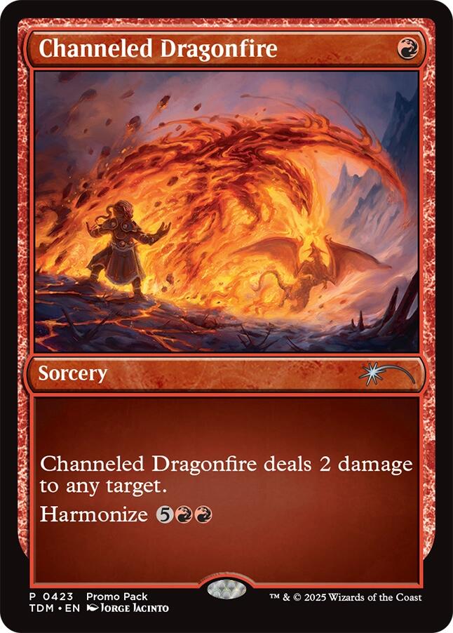 Channeled Dragonfire [Tarkir: Dragonstorm Promos] | D20 Games